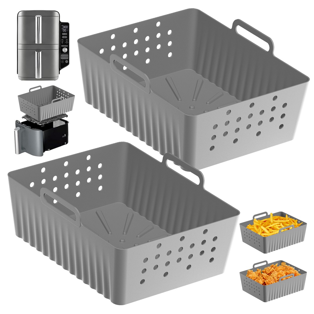 NEW HOT In Stock-2PCS Air Frye - Air Fryer Silicone Pot Liner ulasan dan harga