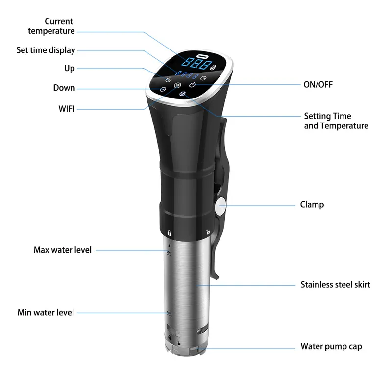 IPX7 Waterproof Sous Vide Cook - Digital Sous Vide Precision Cooker ulasan dan harga