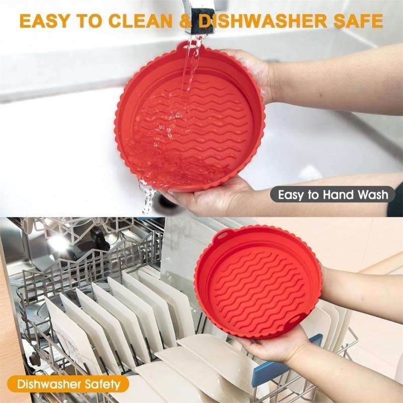 D0AB 2-Pack Air Fryer Silicone - Air Fryer Silicone Pot Liner ulasan dan harga