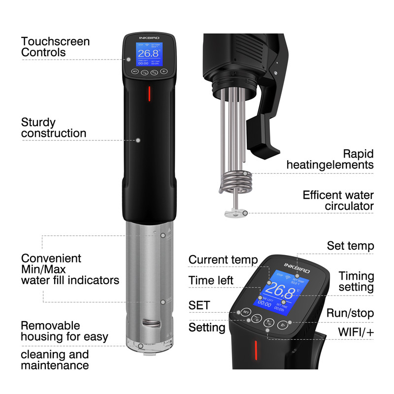 INKBIRD Sous Vide WI-FI Culina - Digital Sous Vide Precision Cooker ulasan dan harga