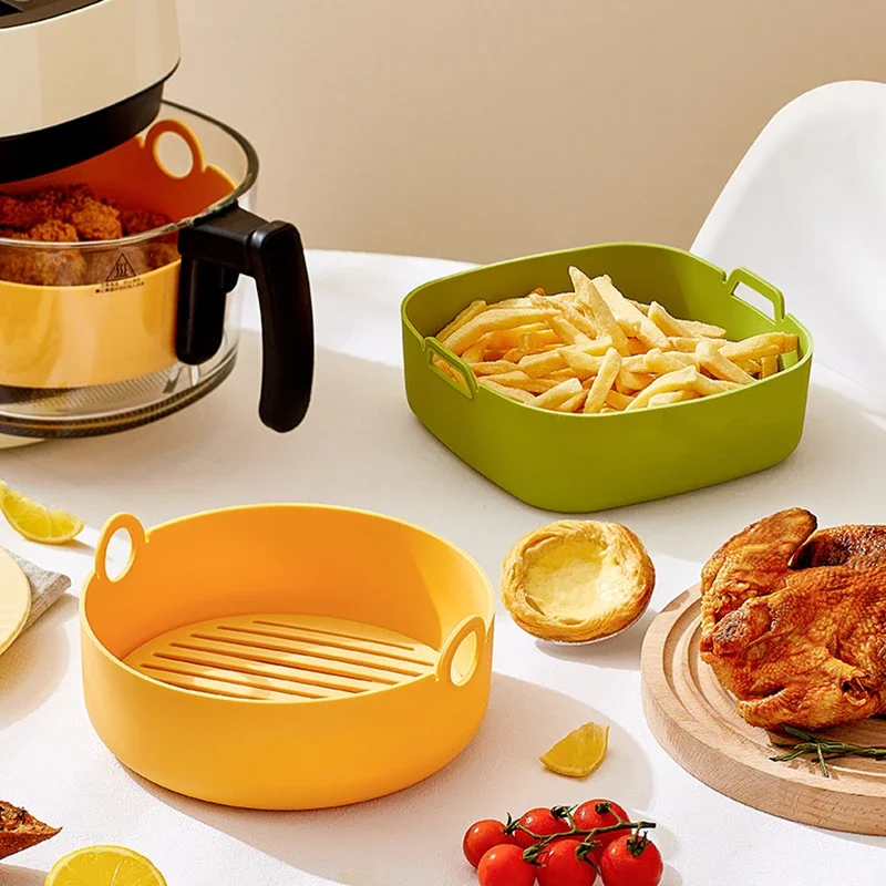 Round Air Fryer Liners Square  - Air Fryer Silicone Pot Liner ulasan dan harga