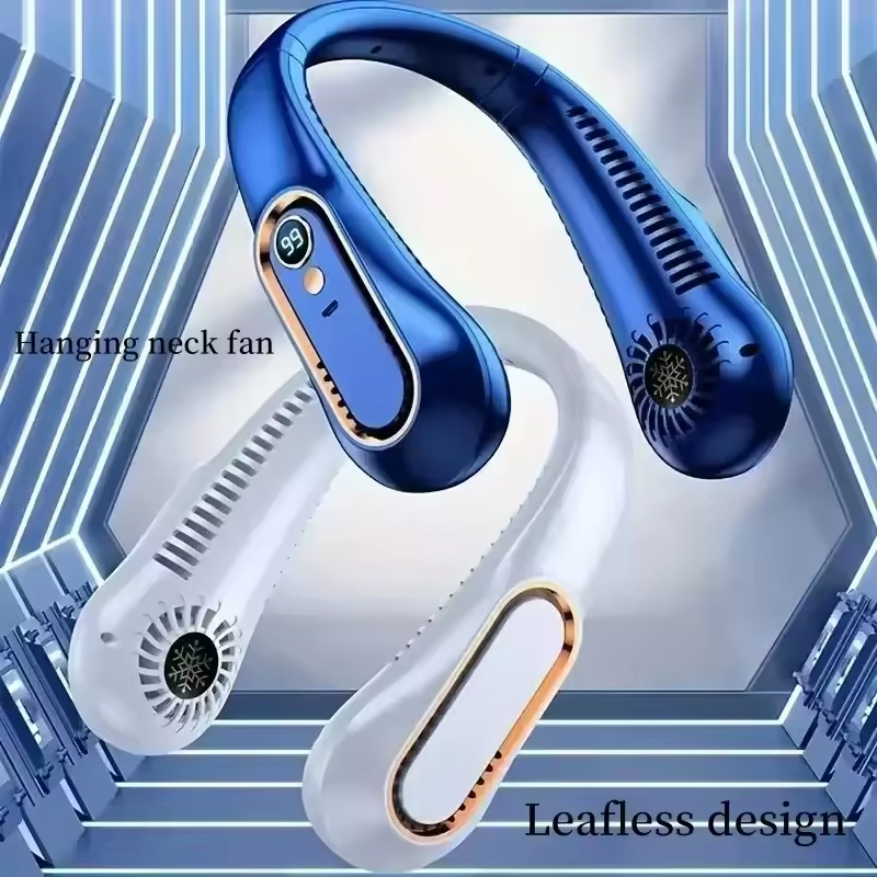 Hanging Neck Fan Digital Displ - Portable Blender Usb Rechargeable ulasan dan harga